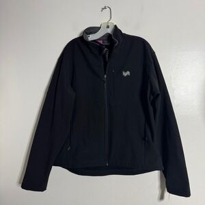 Lyft Softshell Jacket Black Full Zip Fleece‎ Lined Mens XL